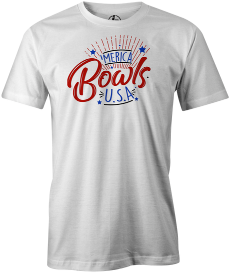 'Merica Bowls Bowling T-shirt White