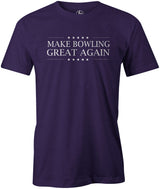 Make Bowling Great Again Men's Shirt, Purple, Cool shirt, funny, t-shirt, tee, tee-shirt, trump