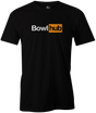 BowlHub T-shirt black funny humorous novelty bowling tee for men guys bowl hub porn hub gift for men 