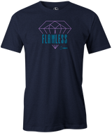 Flawless Men's T-shirt, Navy, Bowling, tshirt, tee shirt, tee-shirt, tee, bowling ball, hammer bowling, hammer.