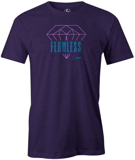 Flawless Men's T-shirt, Purple, Bowling, tshirt, tee shirt, tee-shirt, tee, bowling ball, hammer bowling, hammer.