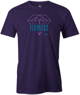Flawless Men's T-shirt, Purple, Bowling, tshirt, tee shirt, tee-shirt, tee, bowling ball, hammer bowling, hammer.