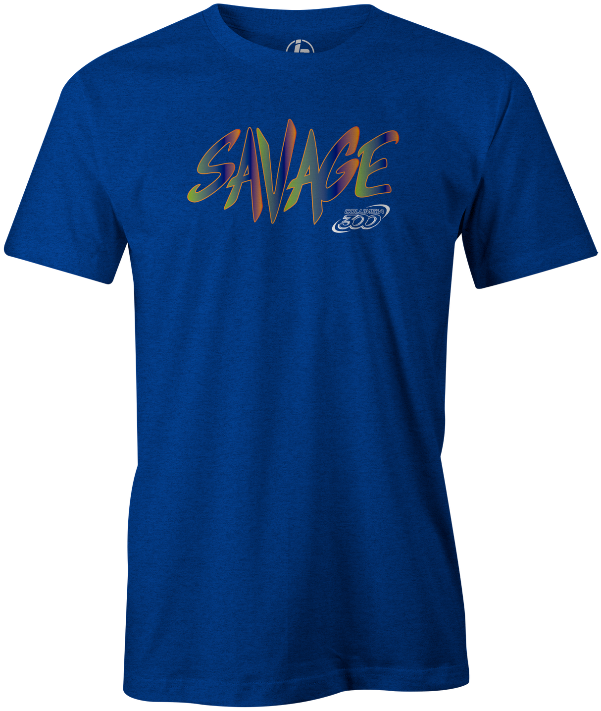 Savage Men's T-Shirt, Blue, savage life, columbia 300, bowling, bowling ball, tee-shirt, tee shirt, tee, tshirt. 