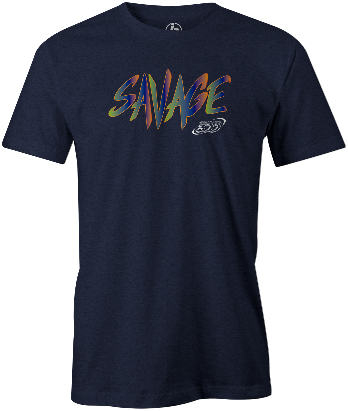 Savage Men's T-Shirt, Navy, savage life, columbia 300, bowling, bowling ball, tee-shirt, tee shirt, tee, tshirt. 