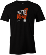 Statement Men's T-shirt, Black, bowling, statement pearl, statement hybrid, statement solid, bowling ball, logo, cool, hammer, hammer bowling, tshirt, tee, tee-shirt, tee shirt.