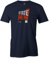 Statement Men's T-shirt, Navy, bowling, statement pearl, statement hybrid, statement solid, bowling ball, logo, cool, hammer, hammer bowling, tshirt, tee, tee-shirt, tee shirt.