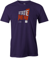 Statement Men's T-shirt, Purple, bowling, statement pearl, statement hybrid, statement solid, bowling ball, logo, cool, hammer, hammer bowling, tshirt, tee, tee-shirt, tee shirt.