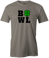 Bowlers need all the luck they can get! Grab your balls and head to the lanes for some bowling and chill. A lucky shirt St. Patricks Day or just any day on the lanes for some luck! for a bowling date night with your girlfriend or boyfriend. Have fun with this funny bowling tshirt design. Night out with friends bowling. Crazy bowl. bowlingshirt.  green gray