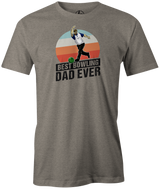 Best bowling Dad Ever Men's Bowling shirt, gray, tee, tee-shirt, tee shirt, apparel, merch, cool, funny, vintage, father's day, gift, present, cheap, discount, free shipping, goat.