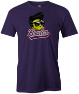 Major Leage Bowler Men's bowling t-shirt, purple. tee, tee-shirt, tees, shirt, apparel, merch, cool. funny, vintage, original, league bowling team shirt, discount, cheap, coupon, free shipping, Rick Vaughn, Major League