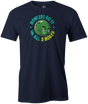 Bowlers Do It In All Three Holes. Get your mind and ball out of the gutter in this cool bowling t-shirt. Tee-shirt. Tshirt. Fashionable bowling shirt. Bowler. Apparel. Cool. Cheap. This is the perfect gift for anyone who is a great bowler. Novelty tee. Athletic tee. Doing it, sex, funny tee, gift, novelty tshirt, navy
