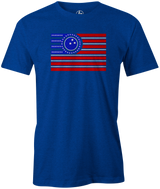 Bowlers Republic Bowling T-Shirt Blue