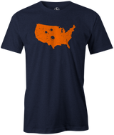 Bowling Country Men's bowling shirt, navy, t-shirt, tees, tee-shirt, tee, cool, novelty, pba, pwba, usbc, free shipping, discount. america, united states, usa