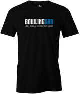 Bowling Dad Men's Bowling shirt, black, tee, tee-shirt, tee shirt, apparel, merch, cool, funny, vintage, father's day, gift, present, cheap, discount, free shipping.