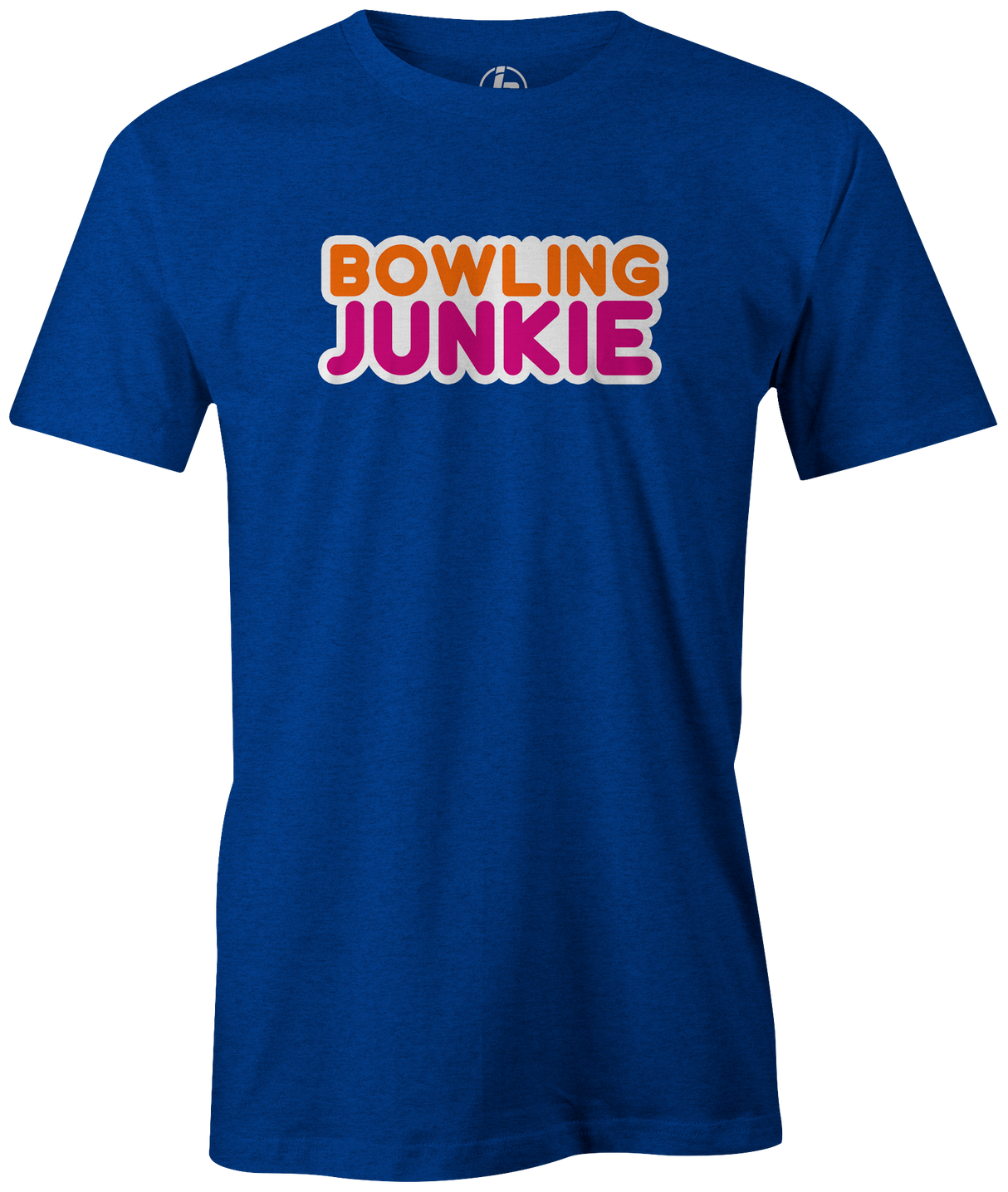 Bowling Junkie It's addicting and you don't care who knows you love bowling! Dunkin Donuts and coffee Gather up your friends, snag this cool t-shirt and hit the lanes for a fun night out! This shirt is also the perfect gift for anyone who loves to bowl! League bowling tshirt, Team shirt, T-shirt, tee-shirt, tshirt. Novelty. Funny t-shirt. BLue
