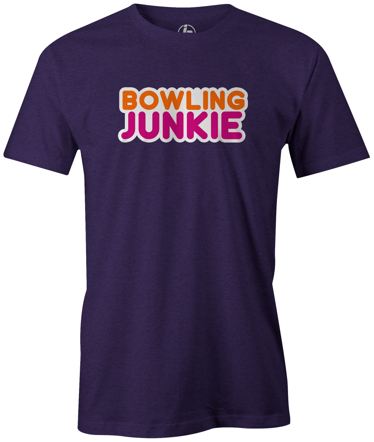 Bowling Junkie It's addicting and you don't care who knows you love bowling! Dunkin Donuts and coffee Gather up your friends, snag this cool t-shirt and hit the lanes for a fun night out! This shirt is also the perfect gift for anyone who loves to bowl! League bowling tshirt, Team shirt, T-shirt, tee-shirt, tshirt. Novelty. Funny t-shirt. PUrple