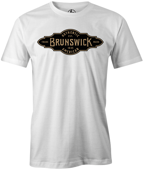 Brunswick trademark mens men's bowling tshirt tee shirt t shirt t-shirt league vintage retro big b team bowler