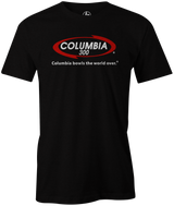 Columbia 300 Bowling T-Shirt | Bowls The World Over Black