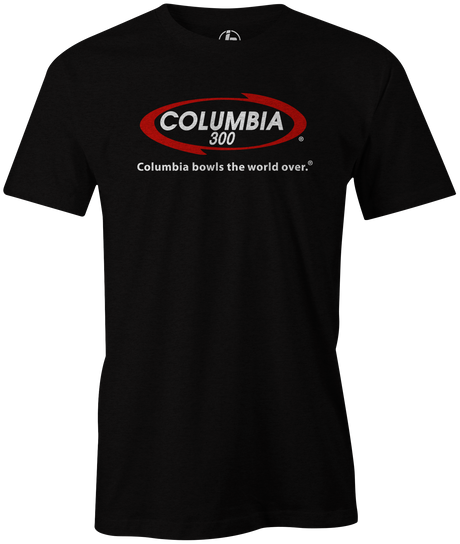 Columbia 300 Bowling T-Shirt | Bowls The World Over Black