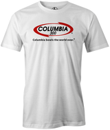 Columbia 300 Bowling T-Shirt | Bowls The World Over White