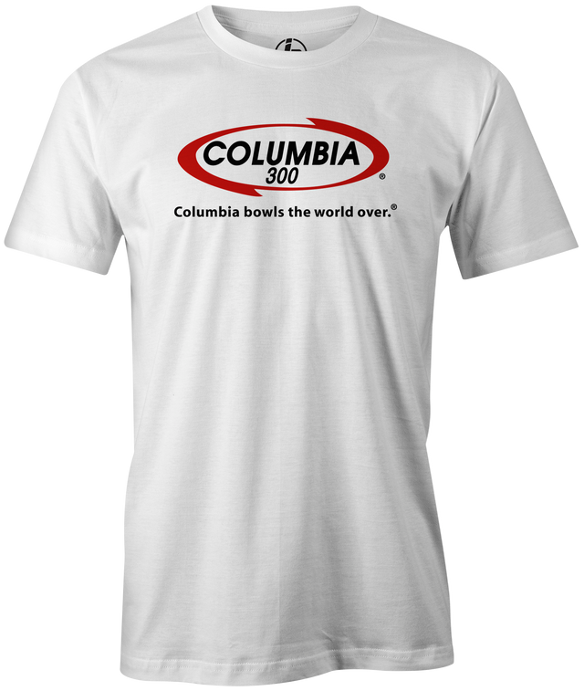 Columbia 300 Bowling T-Shirt | Bowls The World Over White