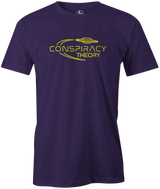 Radical Conspiracy Men's T-Shirt, Purple, bowling, bowling ball, tee, tee shirt, tee-shirt, t shirt, t-shirt, tees, league bowling team shirt, tournament shirt, funny, cool, awesome, brunswick, brand