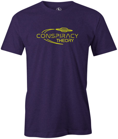Radical Conspiracy Men's T-Shirt, Purple, bowling, bowling ball, tee, tee shirt, tee-shirt, t shirt, t-shirt, tees, league bowling team shirt, tournament shirt, funny, cool, awesome, brunswick, brand