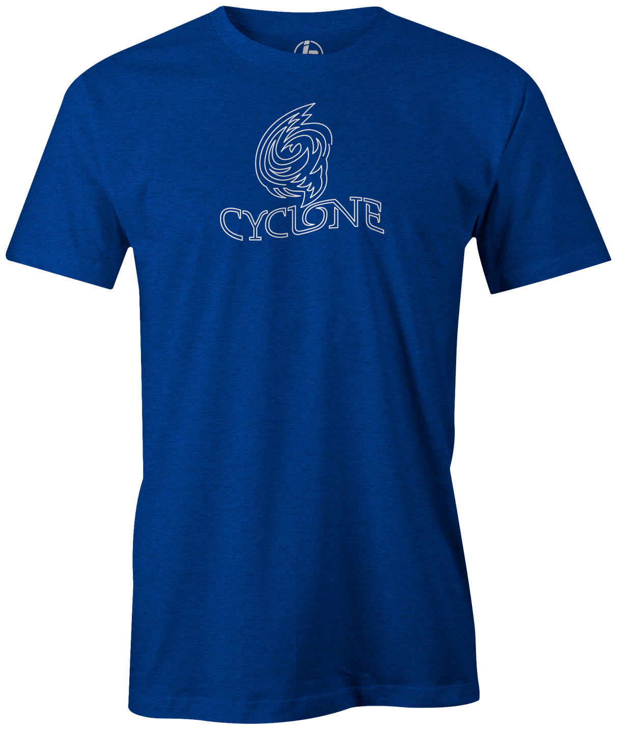 One of the best-selling performance balls from Ebonite, the Cyclone! This is the perfect gift for any avid bowler! Tshirt, tee, tee-shirt, tee shirt, Pro shop. League bowling team shirt. PBA. PWBA. USBC. Junior Gold. Youth bowling. Tournament t-shirt. Men's. Bowling ball. bowling. classic. retro. vintage. throwback.  blue