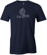 One of the best-selling performance balls from Ebonite, the Cyclone! This is the perfect gift for any avid bowler! Tshirt, tee, tee-shirt, tee shirt, Pro shop. League bowling team shirt. PBA. PWBA. USBC. Junior Gold. Youth bowling. Tournament t-shirt. Men's. Bowling ball. bowling. classic. retro. vintage. throwback. 