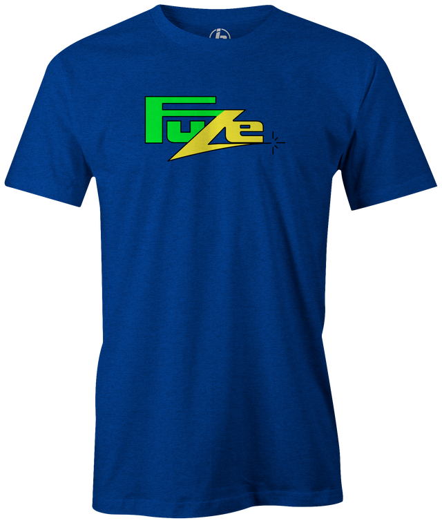 Re-live this old school ball with this Brunswick Fuze Ball logo T-shirt! tee shirt retro vintage old school bowling ball logo bowler tshirt. Bowlers league tshirts tees vintage retro ball logo team brc experience go bowling. Awesome cheap discounted on sale merchandise clothing at Inside Bowling.