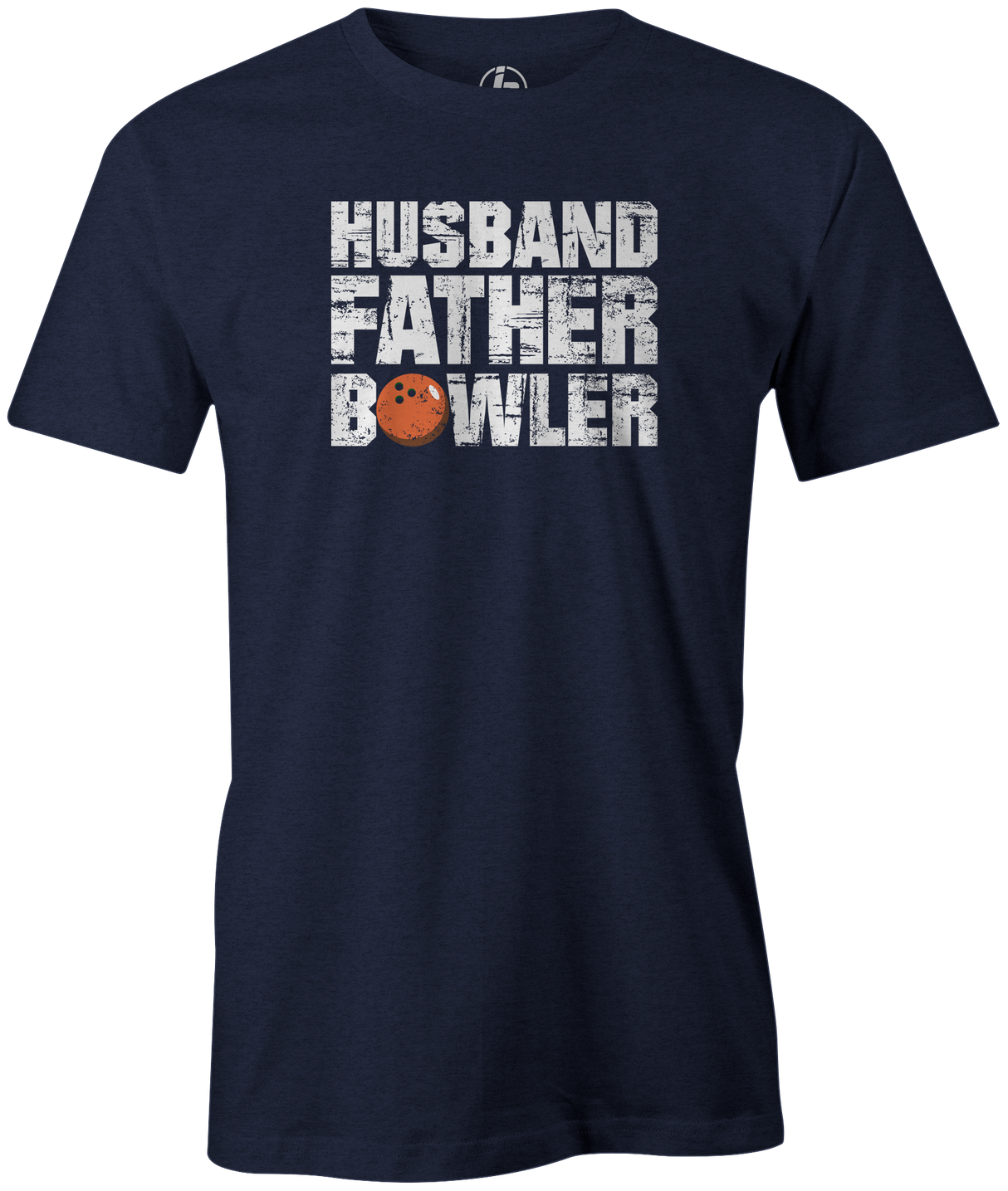 Husband, Father, Bowler Men's Bowling shirt, navy, tee, tee-shirt, tee shirt, apparel, merch, cool, funny, vintage, father's day, gift, present, cheap, discount, free shipping.