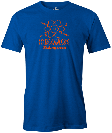 radical-innovator bowling ball logo rad technologies bowler tshirt