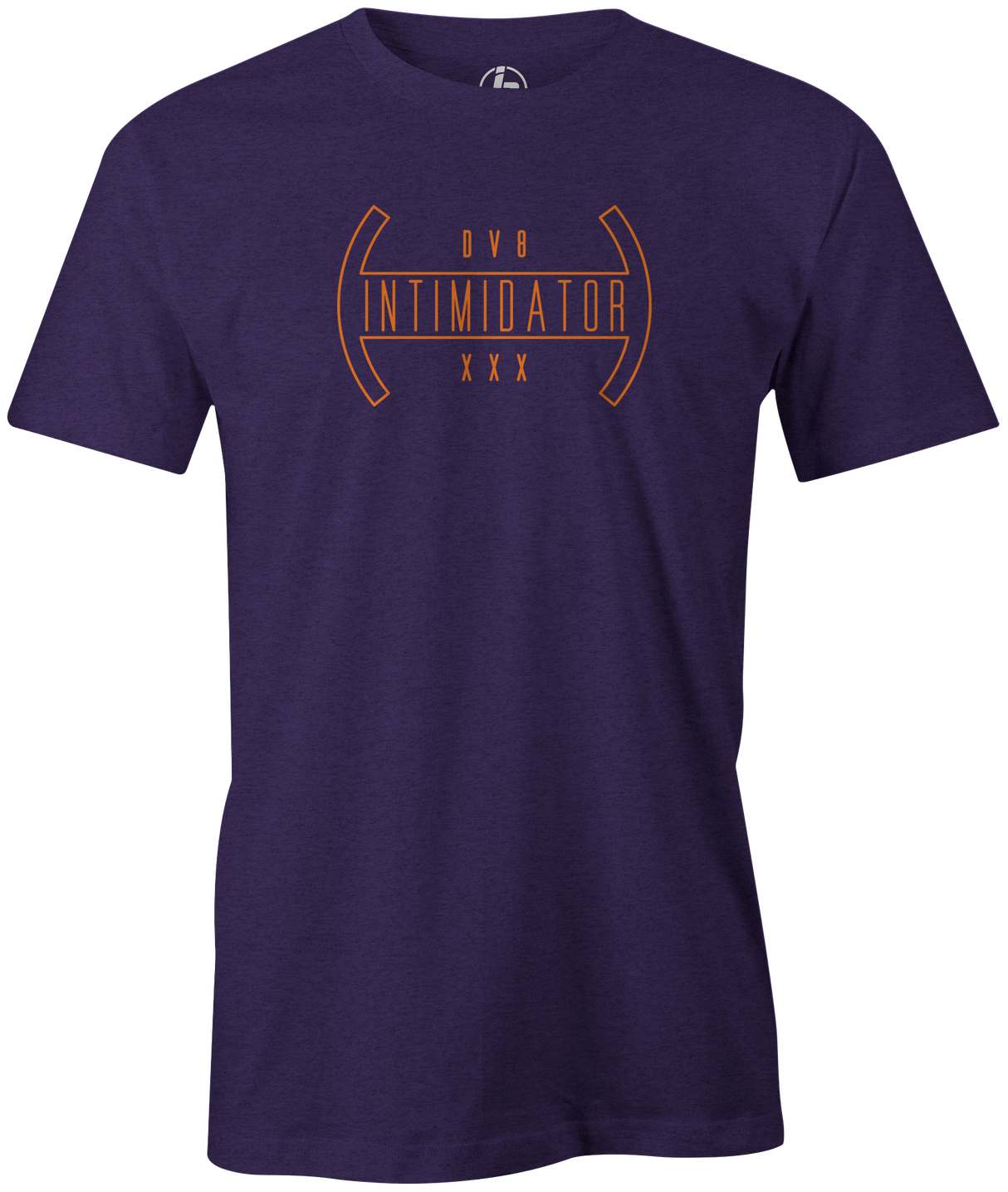 DV8 Intimidator Men's T-Shirt, Purple, bowling, bowling ball, tee, tee shirt, tee-shirt, t shirt, t-shirt, tees, league bowling team shirt, tournament shirt, funny, cool, awesome, brunswick, brand