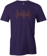 DV8 Intimidator Men's T-Shirt, Purple, bowling, bowling ball, tee, tee shirt, tee-shirt, t shirt, t-shirt, tees, league bowling team shirt, tournament shirt, funny, cool, awesome, brunswick, brand