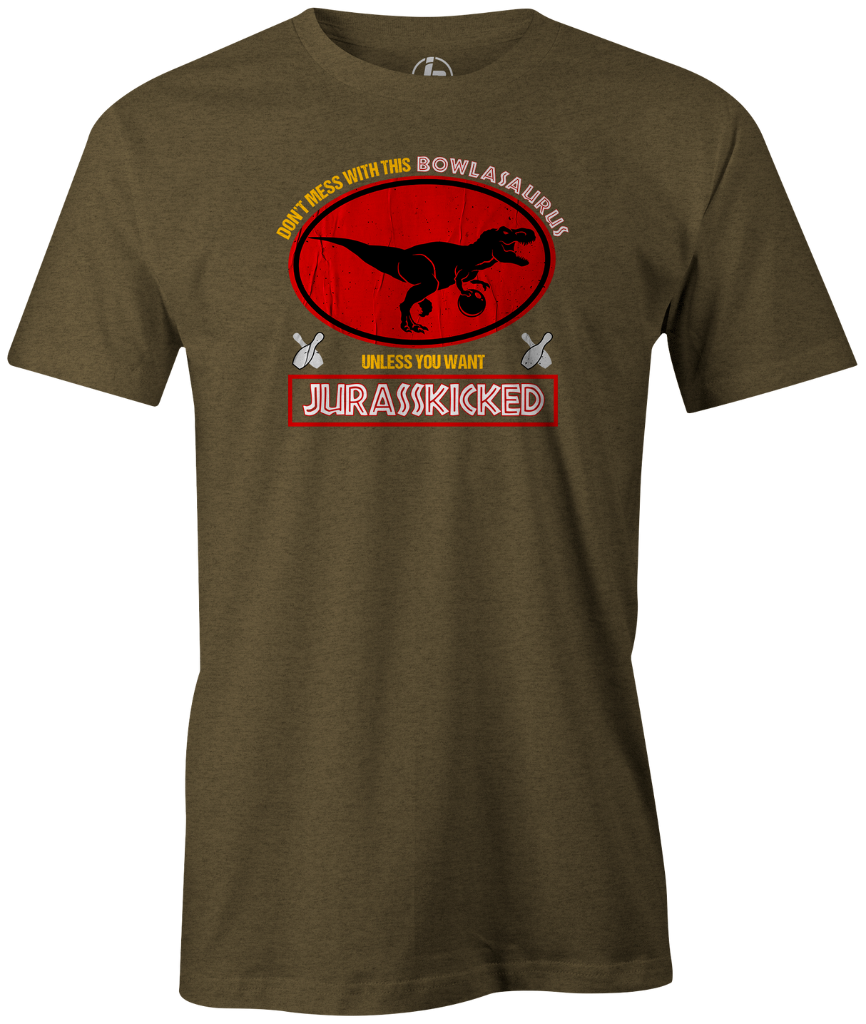 JURASSKICKED! Don't mess with BowlAsaurus or you'll get your ASS KICKED!  If you're a fan of the classic Jurassic Park movies, this is the perfect shirt for you! Show your love for dinosaurs, Jurassic Park and bowling by picking up one of these awesome Jurassikicked tees. tee-shirt, tees, tee shirt, league bowling team shirt, discount, sale, free shipping, cool, funny, vintage.