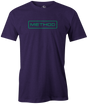 Over the years the Brunswick brand has delivered so much to bowlers all over the world. Their experience has led to many amazing products. Pick up the Brunswick Bowling Method Tee today. Retro Brunswick bowling league shirts on sale discounted gifts for bowlers. Bowling party apparel. Original bowling tees. throwback Purple