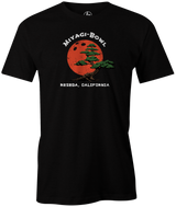 Miyagi-Bowl Men's Bowling shirt, black, tee, tee-shirt, tee shirt, t-shirt, cool, vintage, original, mr. miyagi, free shipping, discount, cheap, coupon code.