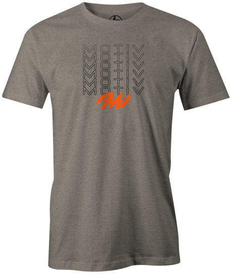 MOTIV BOWLING Stacked! Hit the lanes in this awesome Motiv t-shirt and show everyone that you are a part of the team!  Tshirt, tee, tee-shirt, tee shirt, Pro shop. League bowling team shirt. PBA. PWBA. USBC. Junior Gold. Youth bowling. Tournament t-shirt. Men's. Bowling Ball. EJ Tackett. AJ Johnson. Dick Allen