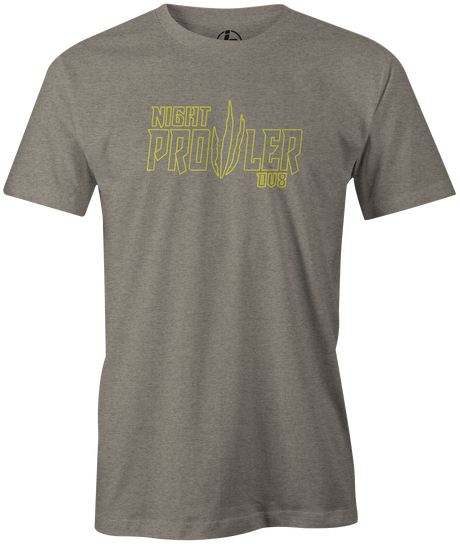 DV8 Night Prowler Men's T-Shirt, Grey, bowling, bowling ball, tee, tee shirt, tee-shirt, t shirt, t-shirt, tees, league bowling team shirt, tournament shirt, funny, cool, awesome, brunswick, brand