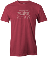 Re-live this old school ball with this PURE Hammer logo T-shirt! hammer bowling tee shirt retro vintage old school bowling ball logo bowler tshirt. Hammer bowling. Bill O'Neill, PBA, PBA Tour