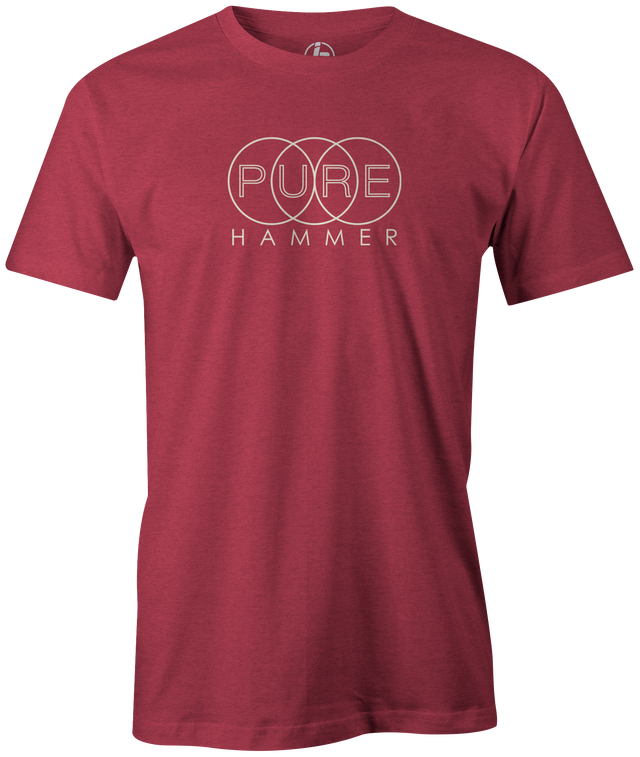 Re-live this old school ball with this PURE Hammer logo T-shirt! hammer bowling tee shirt retro vintage old school bowling ball logo bowler tshirt. Hammer bowling. Bill O'Neill, PBA, PBA Tour