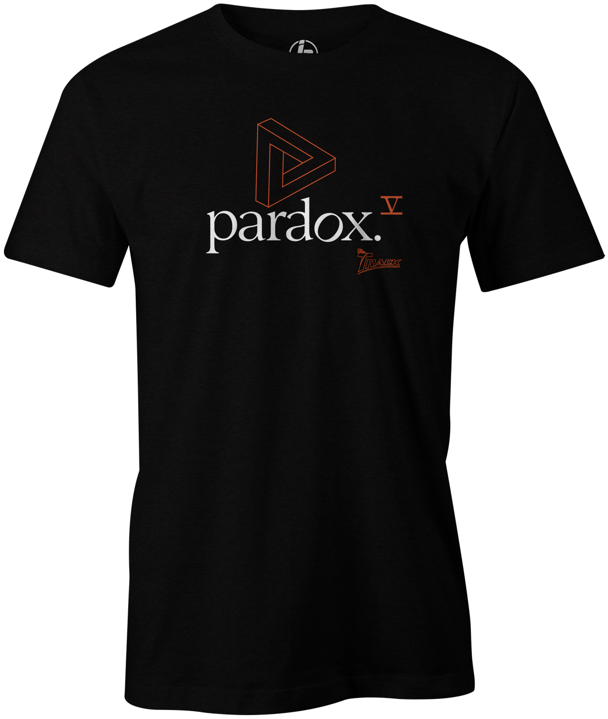 Paradox V Men's T-shirt, Black, bowling, bowling ball, logo, track bowling, track, smart bowling, tshirt, tee, tee-shirt, tee shirt