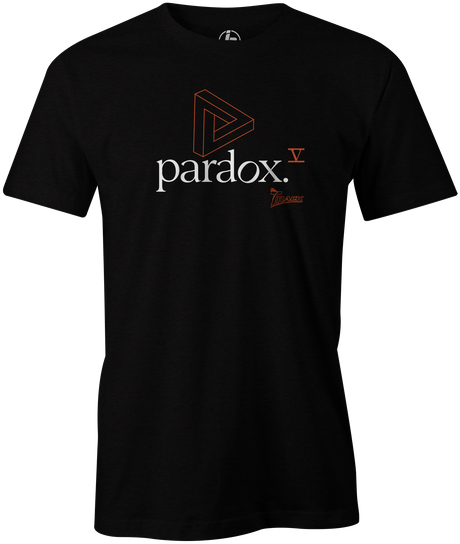 Paradox V Men's T-shirt, Black, bowling, bowling ball, logo, track bowling, track, smart bowling, tshirt, tee, tee-shirt, tee shirt