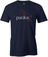 Paradox V Men's T-shirt, Navy, bowling, bowling ball, logo, track bowling, track, smart bowling, tshirt, tee, tee-shirt, tee shirt