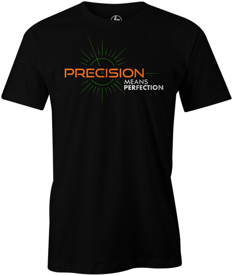 Precision Men's T-Shirt, Black, bowling ball, track bowling, track, smart bowling, cool, tee, tee-shirt, tee shirt, tshirt. 