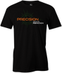Precision Men's T-Shirt, Black, bowling ball, track bowling, track, smart bowling, cool, tee, tee-shirt, tee shirt, tshirt. 