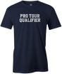 Pro Tour Qualifier Men's bowling shirt, navy, t-shirt, tees, tee-shirt, tee, cool, novelty, pba, pwba, usbc, free shipping, discount.
