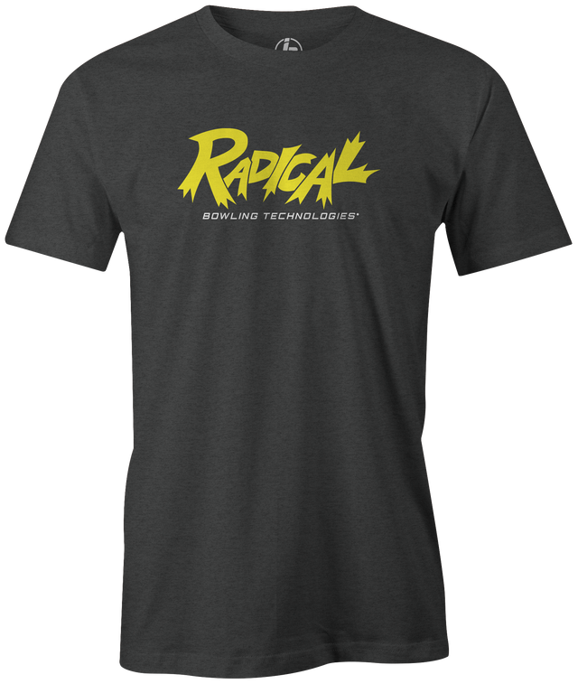 Putting the R in Radical! Radical Bowling Technologies R Shirt  Reactive Resin Bowling Ball tee vintage retro league tournaments. Check out this Radical Technologies "R" logo bowling league tee (t-shirt, tees, tshirt, teeshirt) available at Inside Bowling. Comfortable cheap discounted special bowling shirts for bowlers online. Get what you can't get on Amazon, Walmart, Target, or E-Bay here.