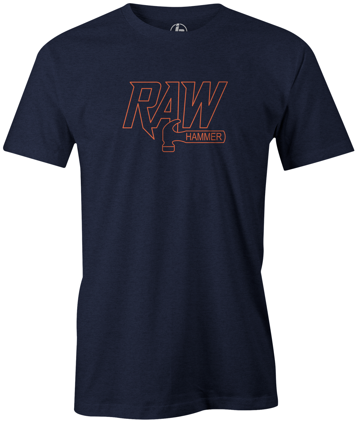 Hammer Raw It's Hammer Time! Wear this iconic logo with pride. This tee features Hammer's orange logo. This is the perfect gift for any Hammer bowling fan or avid bowler! Grab this awesome t-shirt and be a part of the team!  Tshirt, tee, tee-shirt, tee shirt, Pro shop. League bowling team shirt. PBA. PWBA. USBC. Junior Gold. Youth bowling. Tournament t-shirt. Men's. Bowling ball. Black widow. Purple Hammer.