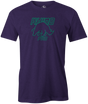 rhino pro bowling tee shirt retro vintage tees bowling bowlers purple teal parker amleto urethane hook resin reactive